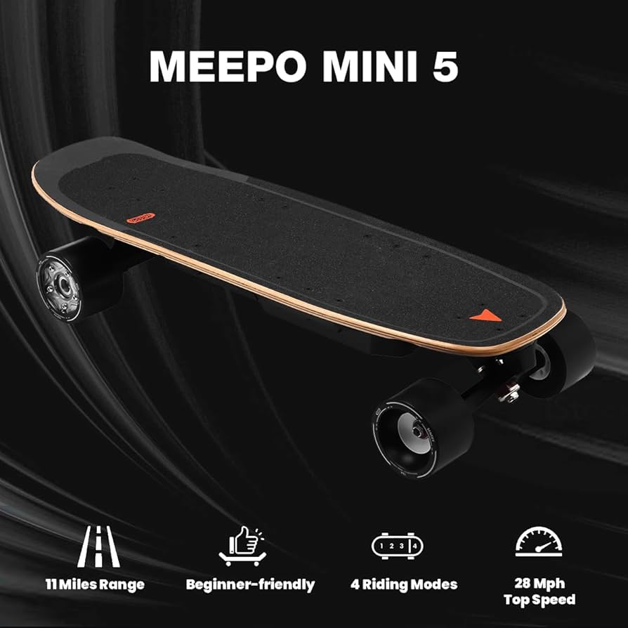 MEEPO MINI電動スケボー MEEPO Electric Skateboard with Remote, 28 MPH Top Speed, 11